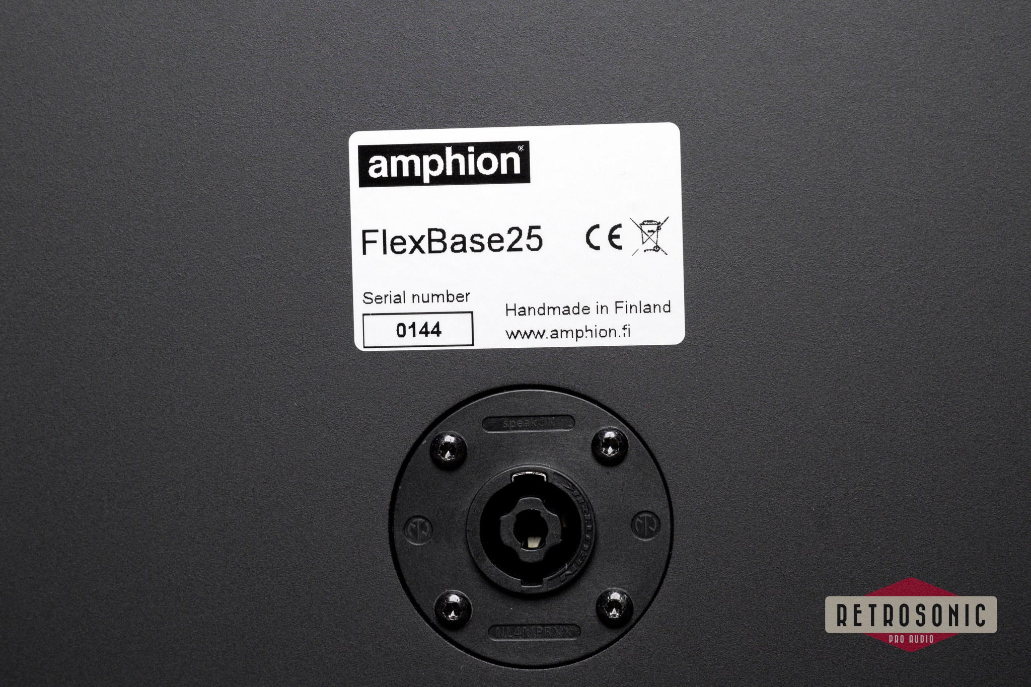 Amphion FlexBase25 subwoofer including FlexAmp 1200