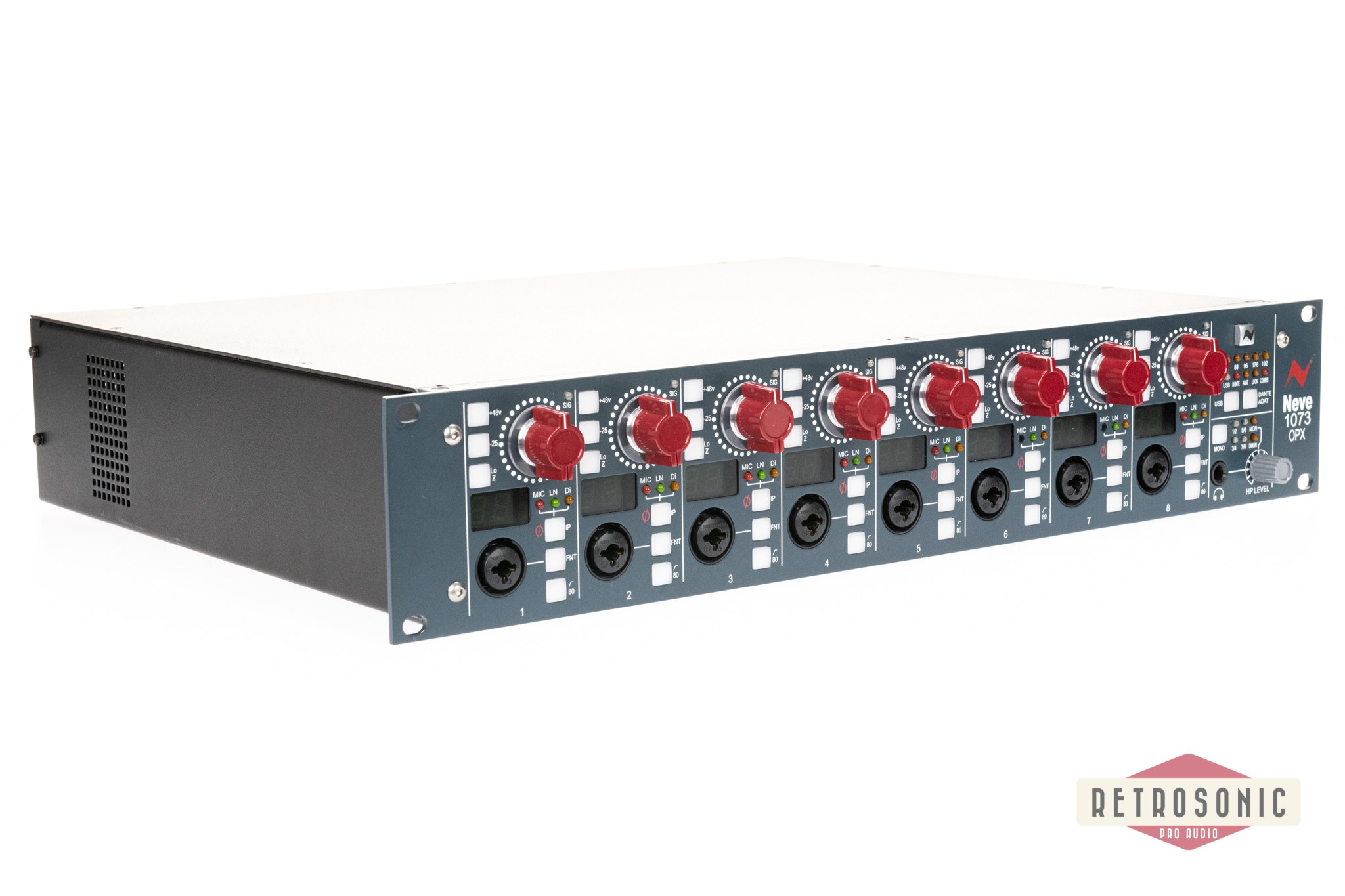 AMS Neve OPX 1073 8 Ch Mic Pre w. USB/Dante I/O