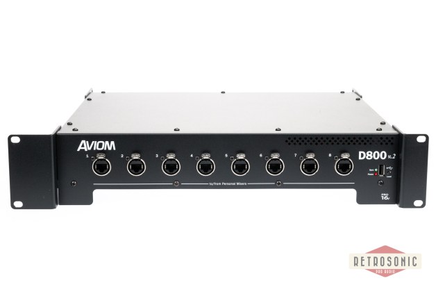 Aviom D800D A-Net Distributor, with A-Net Bridge input and Dante interface