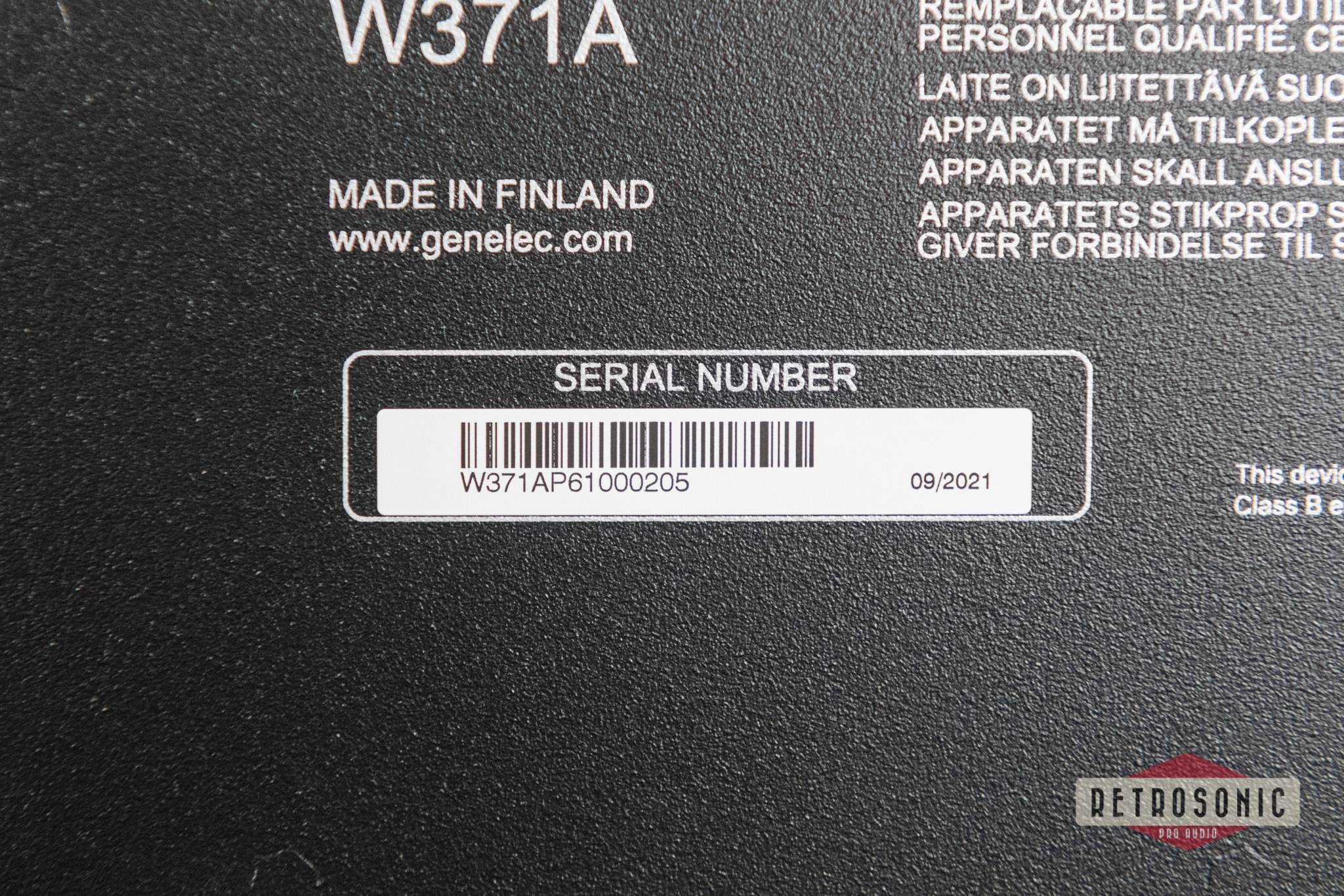 Genelec W371A SAM™ Woofer System Pair EX DEMO