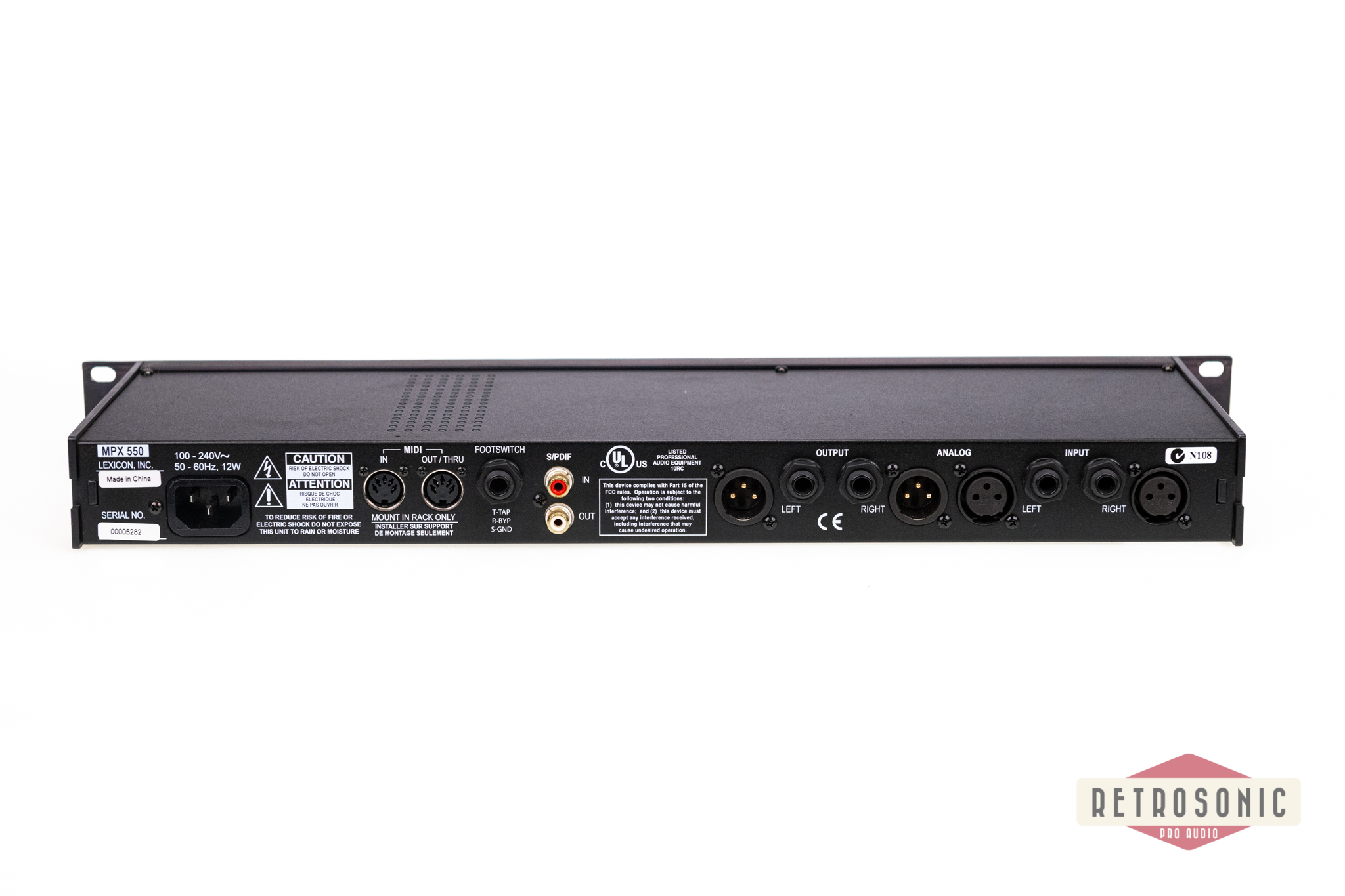 Lexicon MPX550 Digital Effects Processor