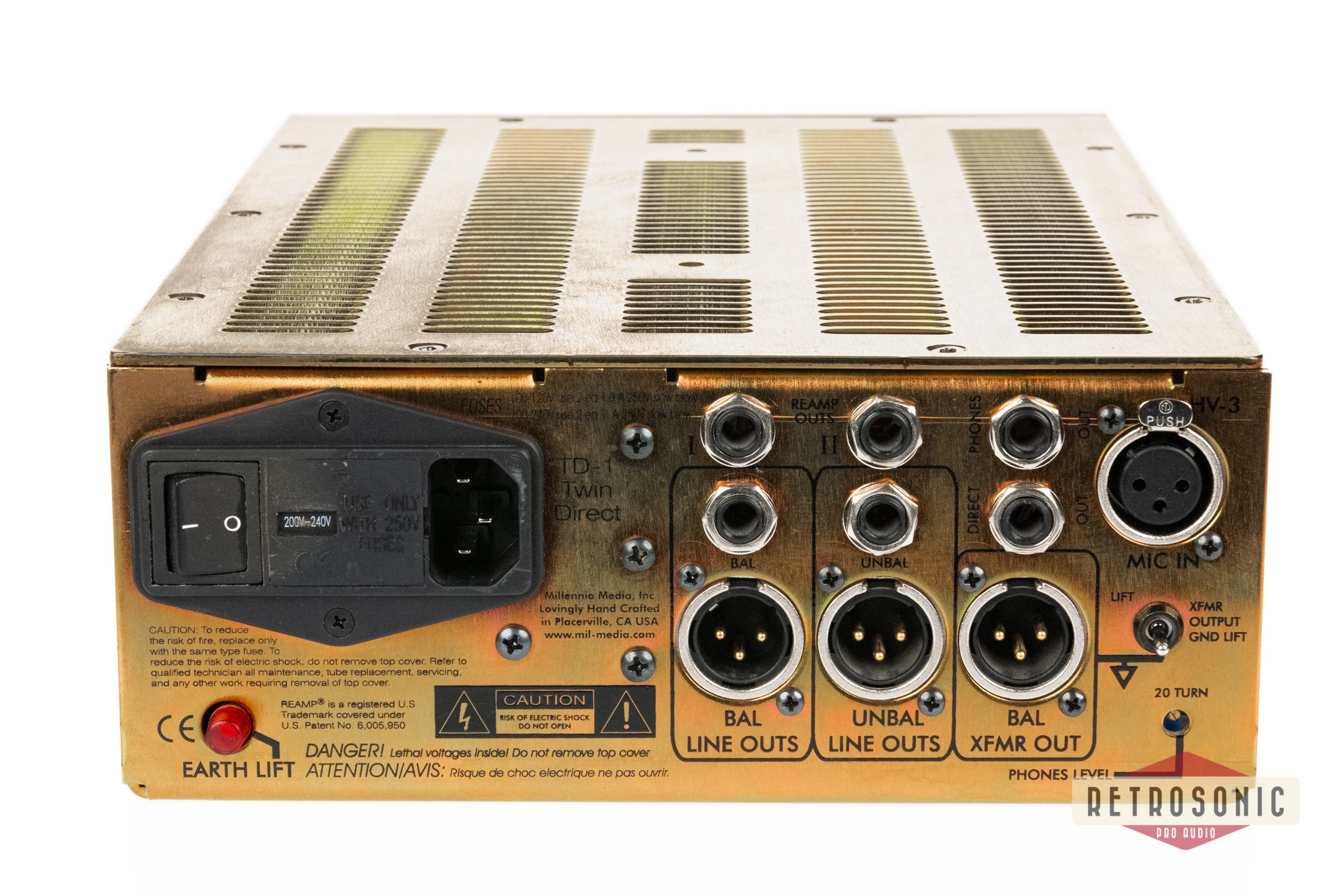 Millenia TD-1 Twin Topology Channel Strip