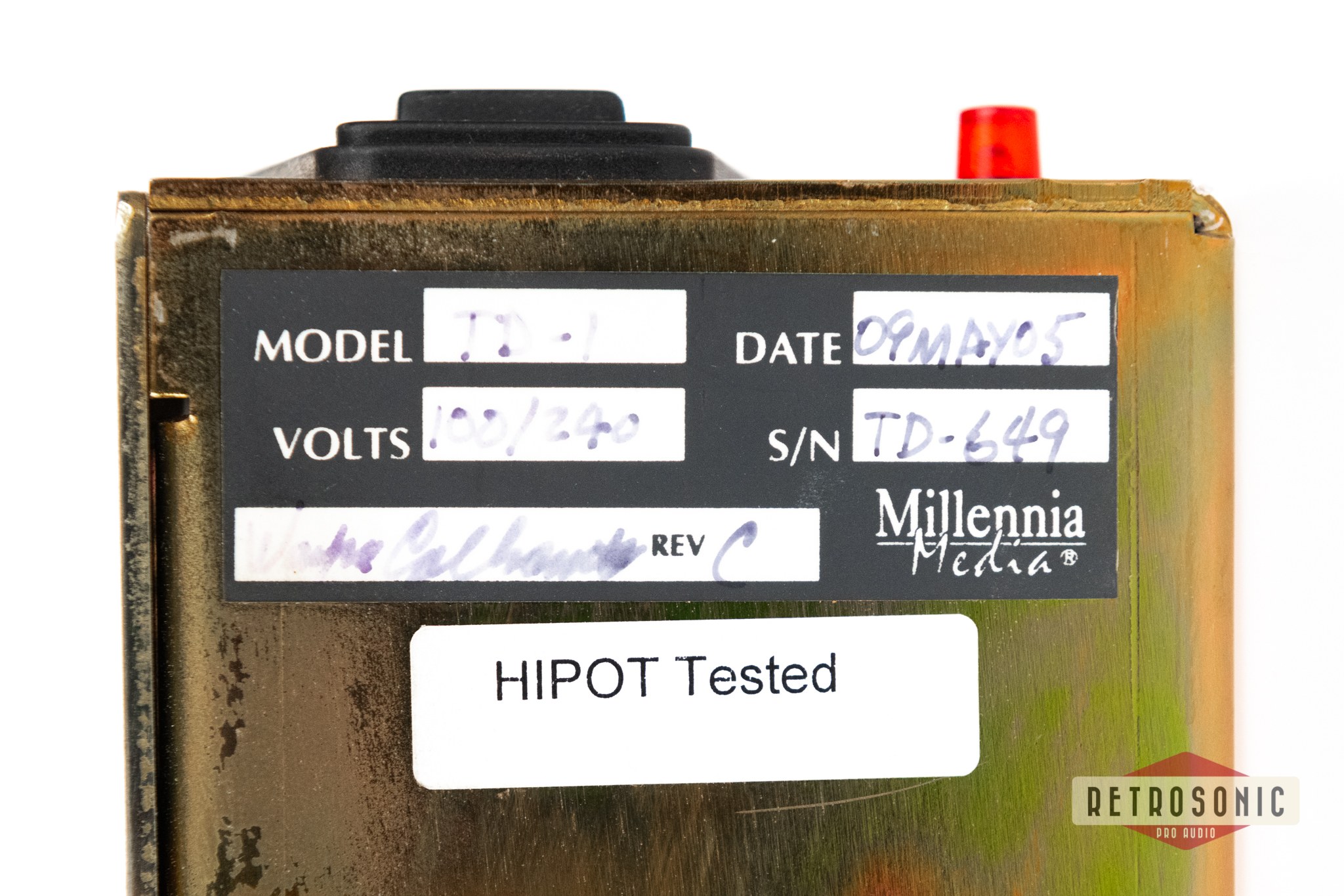 Millenia TD-1 Twin Topology Channel Strip