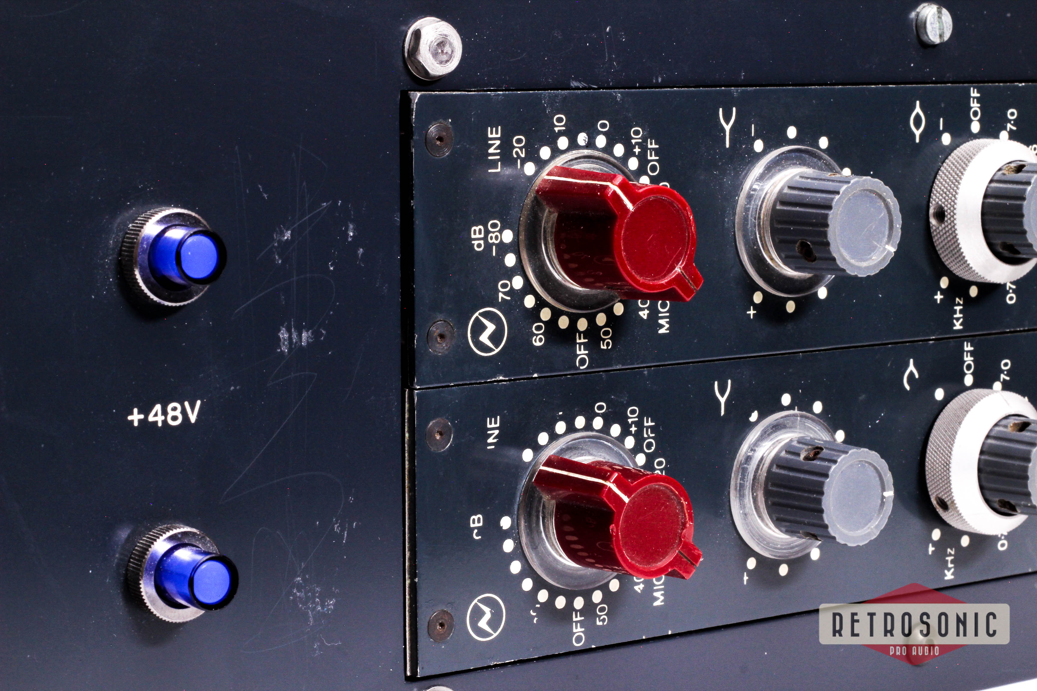 Neve 1067 Vintage Mic Pre / EQ Racked Pair