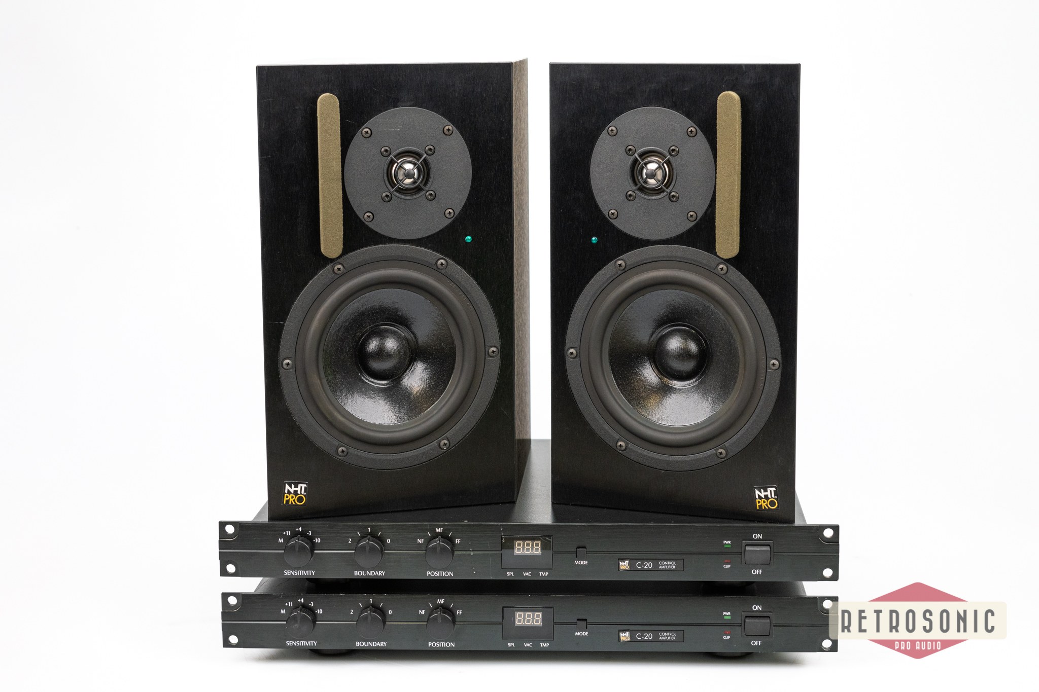 NHT PRO A-20 Monitor Pair With C-20 Amps