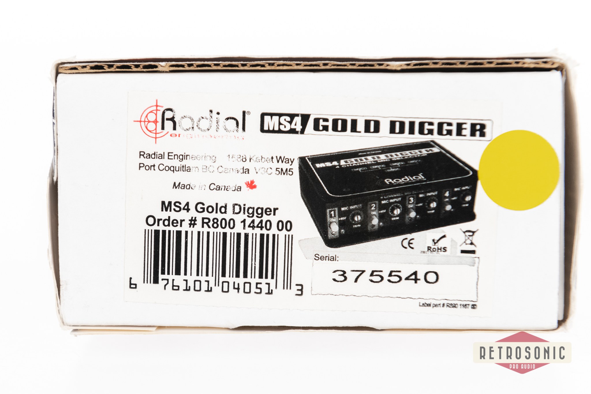 Radial Gold Digger. Switch issues.