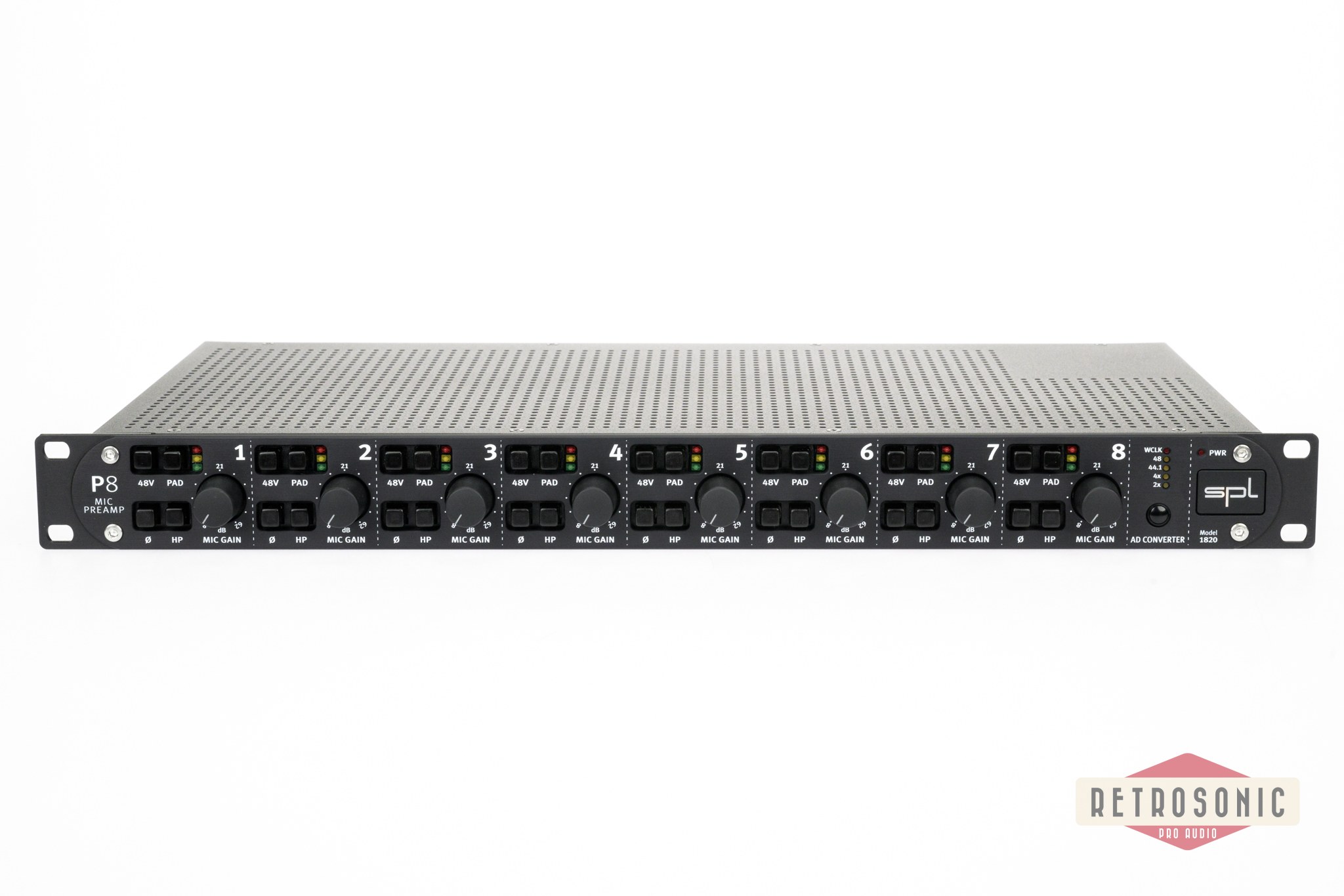 SPL P8 + ADC8 8-Channel Microphone Preamplifier and A/D Converter