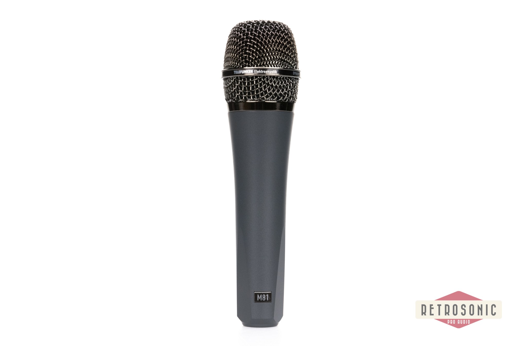 Telefunken M81 Dynamic Microphone Gray with Black Nickel grille