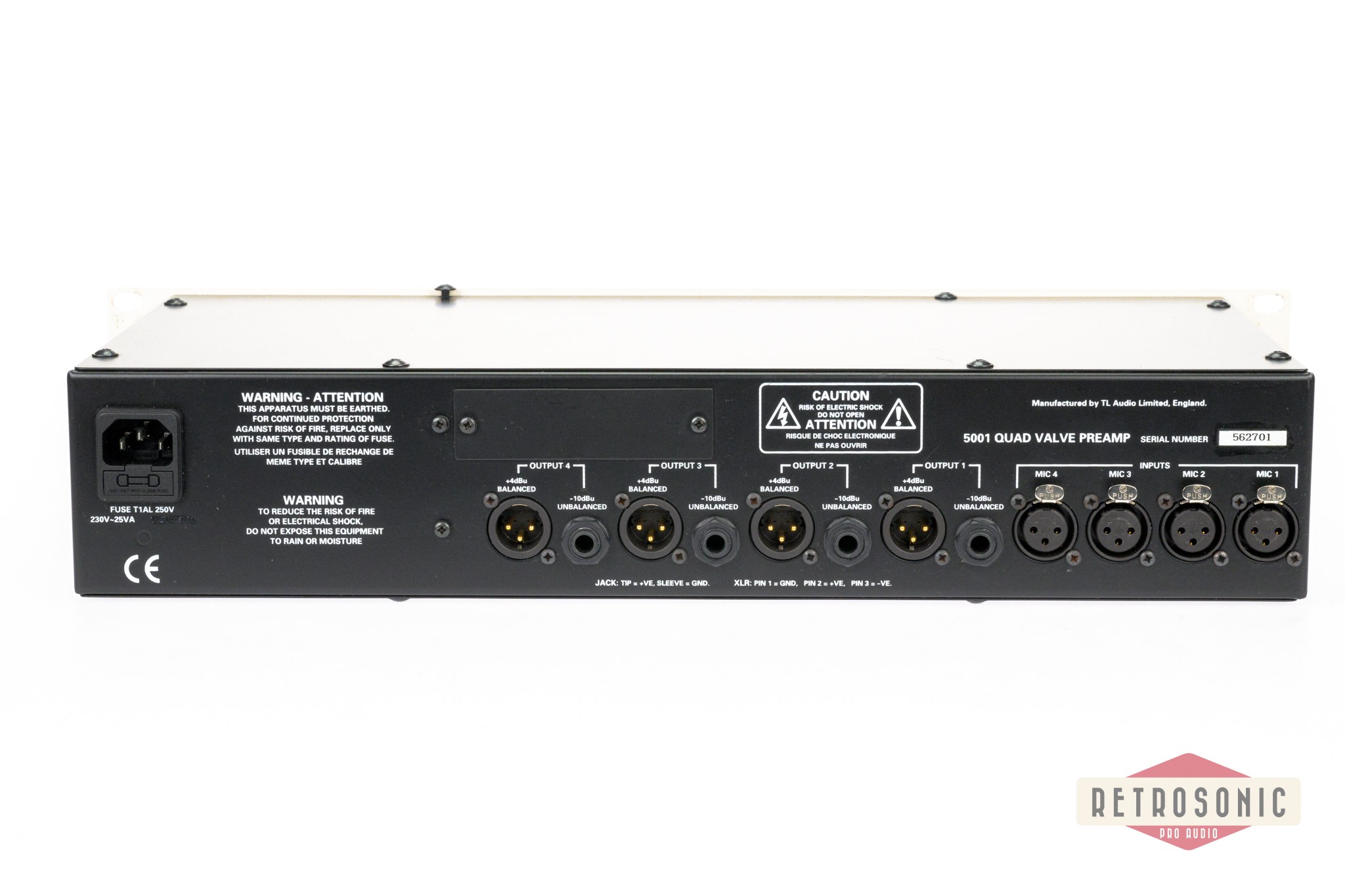 TL Audio TLA 5001 4-ch Tube Mice Preamp #1