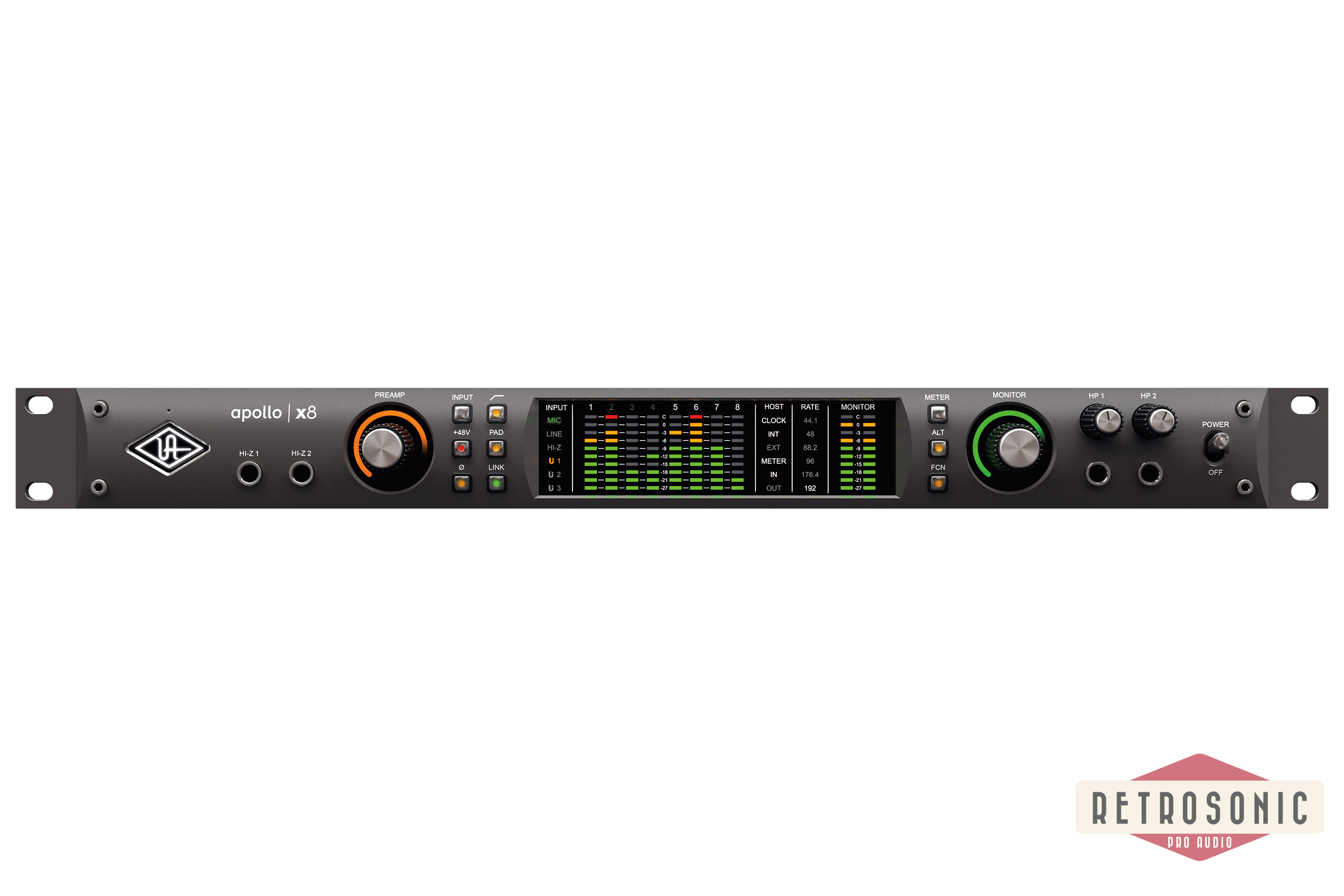 Universal Audio Apollo X8 TB3 Audio Interface (Mac/Win)