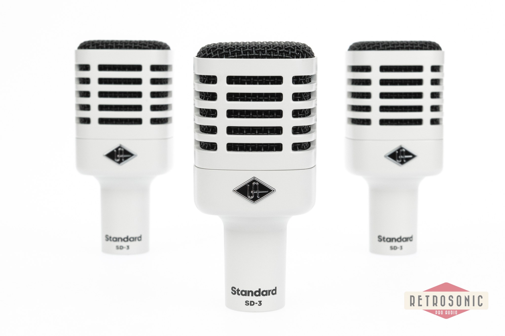 Universal Audio SD-3 Dynamic microphone 3-Pack with Hemisphere Modeling