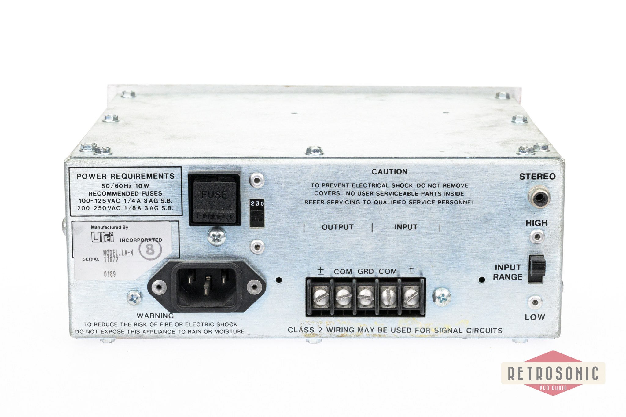 Urei LA-4 Compressor/Limiter Silverface #11672-0189