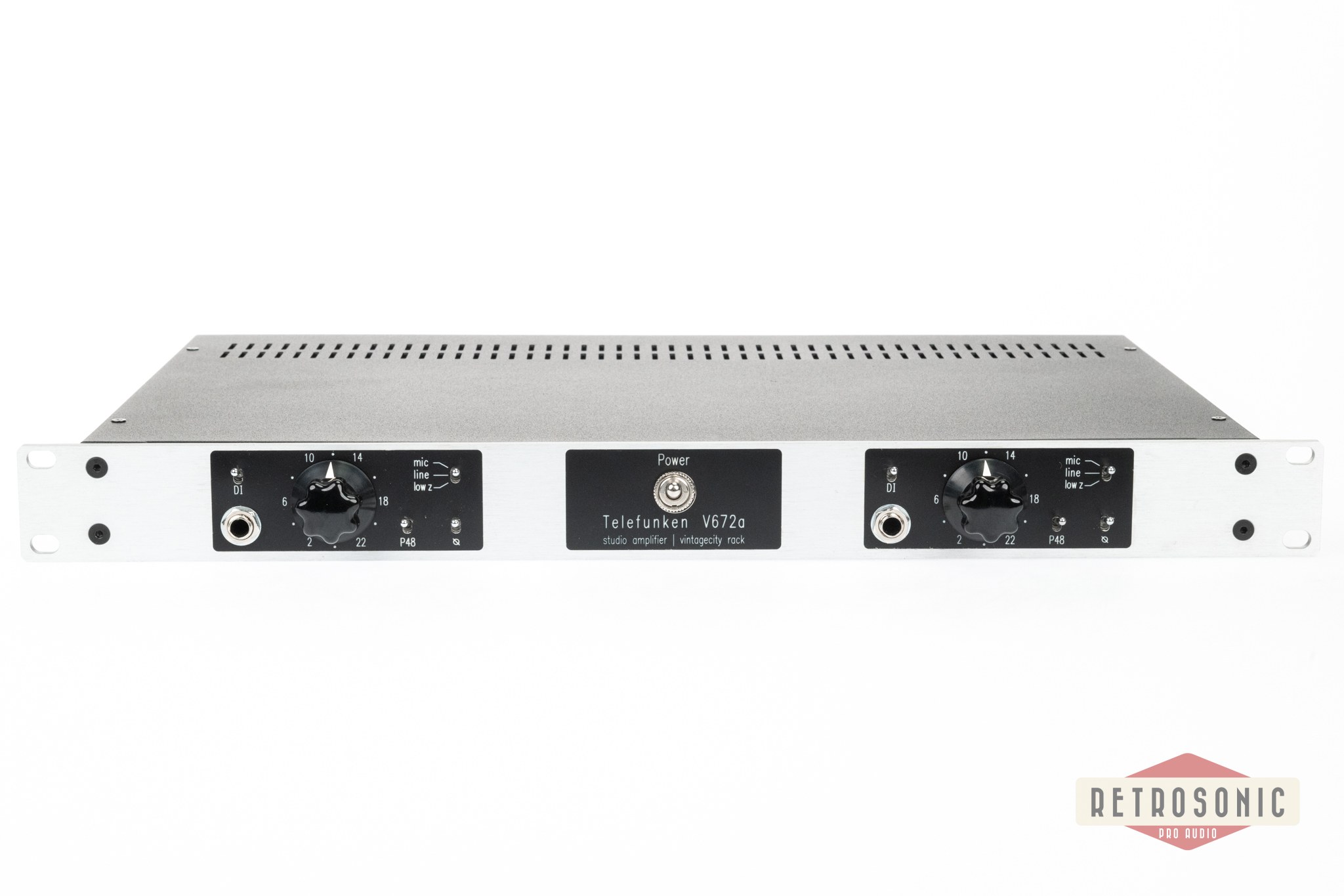 VTC Telefunken V672a 2-Channel Preamp Rack