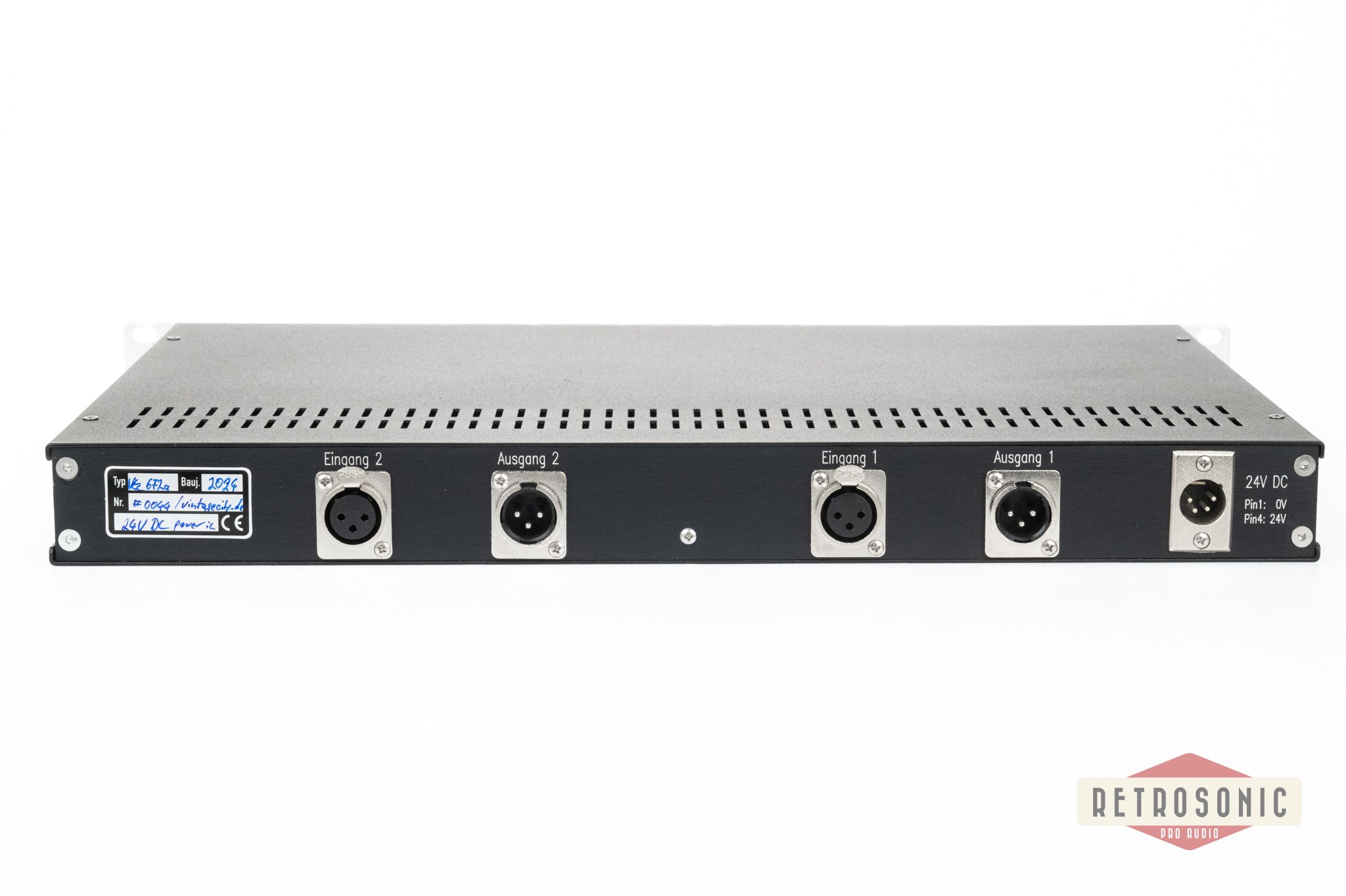 VTC Telefunken V672a 2-Channel Preamp Rack